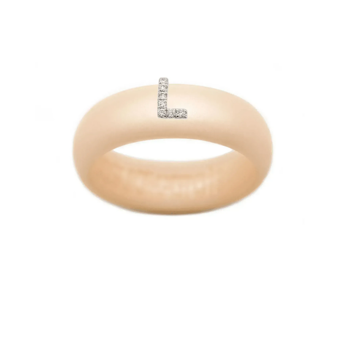 “L” Diamond Initial - Size 4