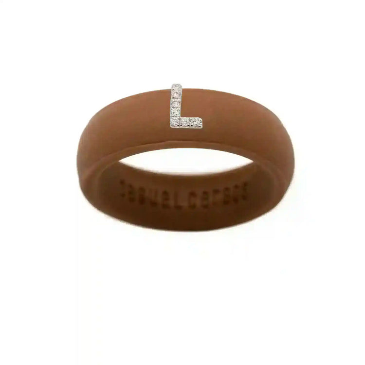 “L” Diamond Initial - Size 5