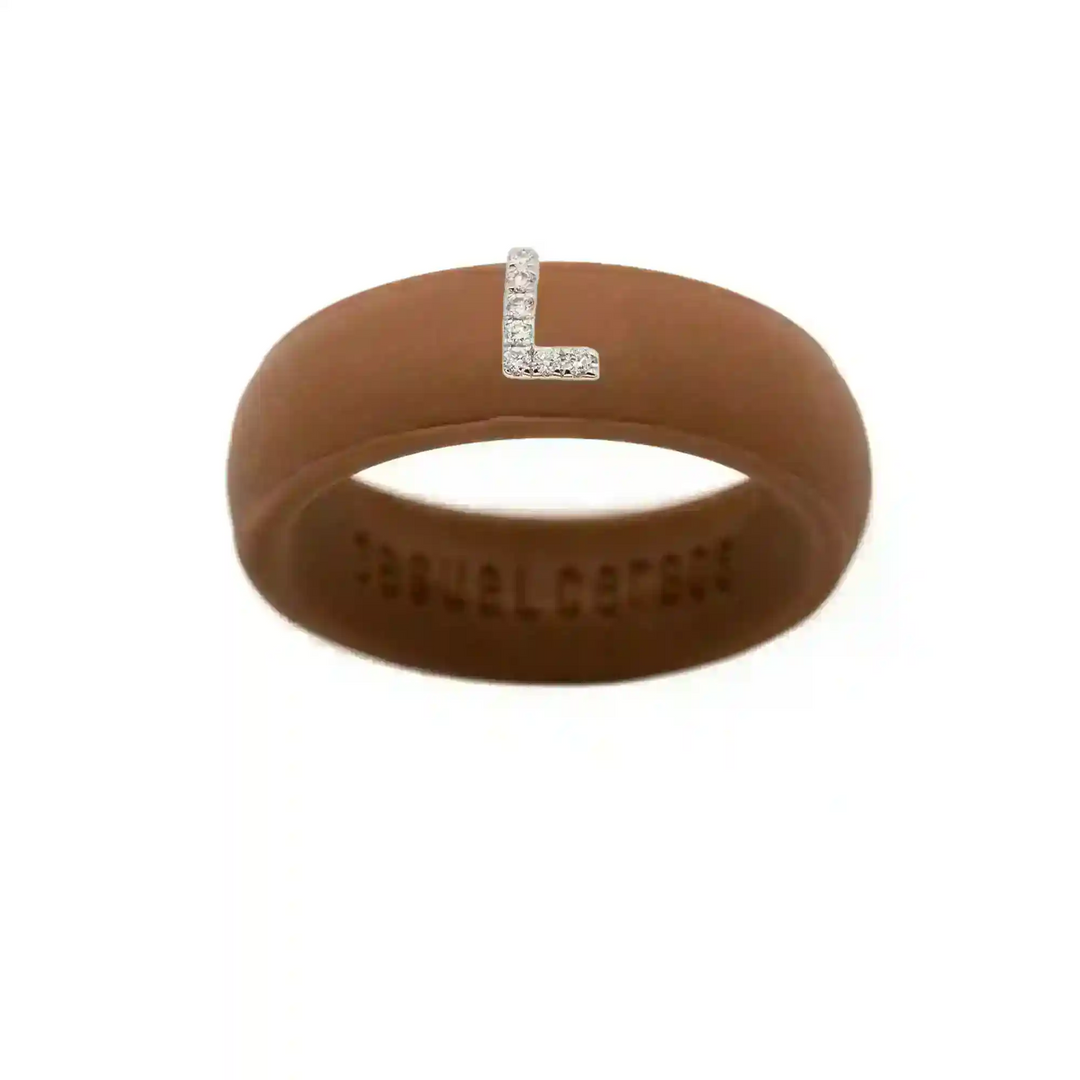 “L” Diamond Initial - Size 5