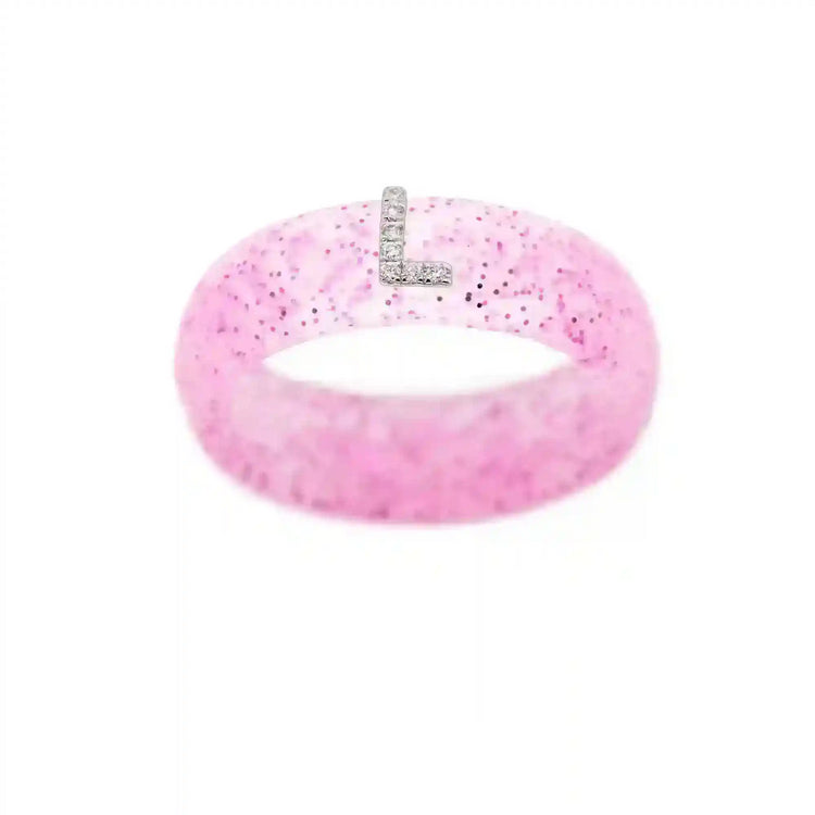 “L” Diamond Initial - Size 5