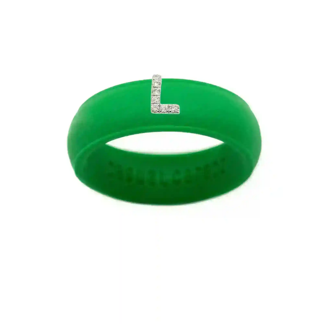“L” Diamond Initial - Size 5