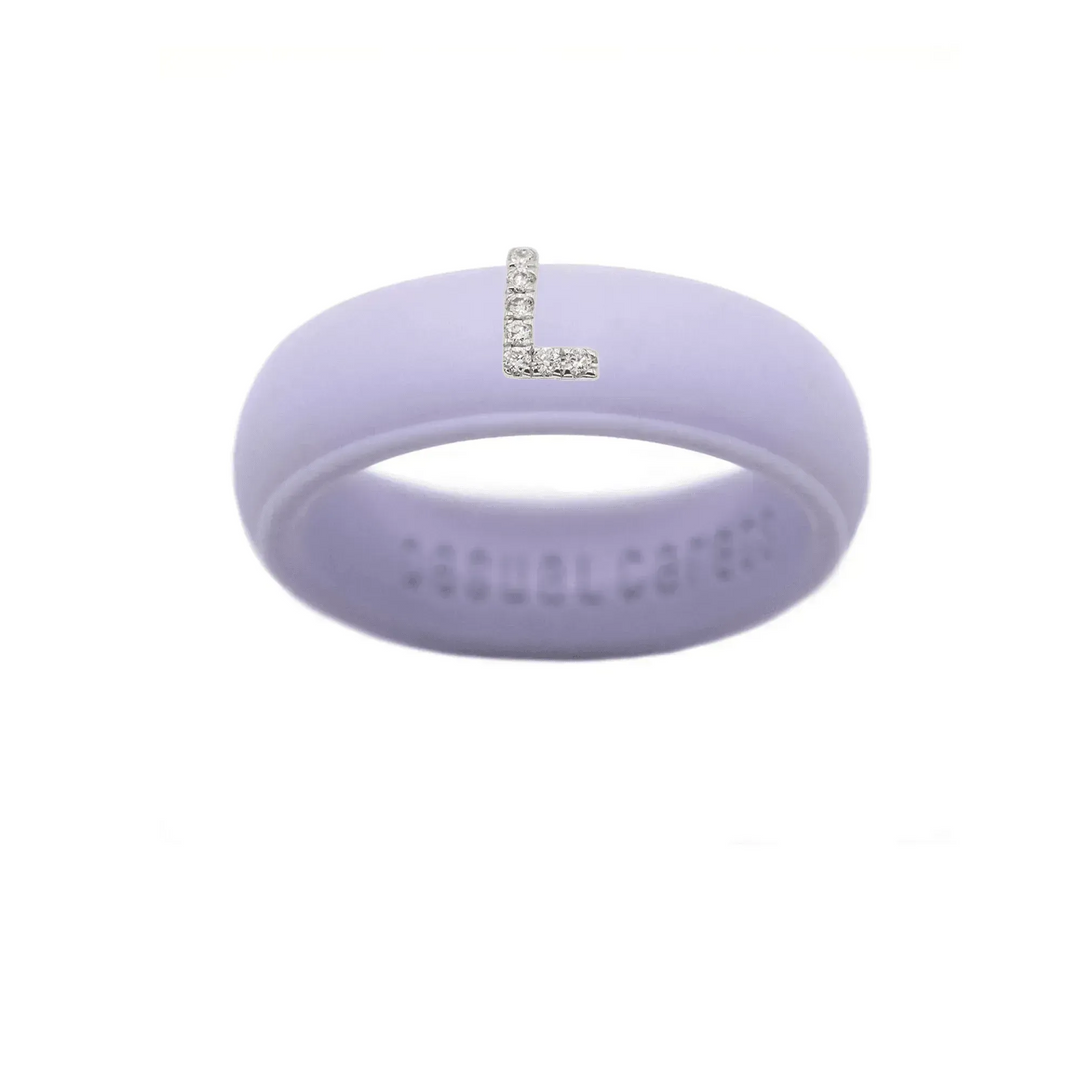 “L” Diamond Initial - Size 6