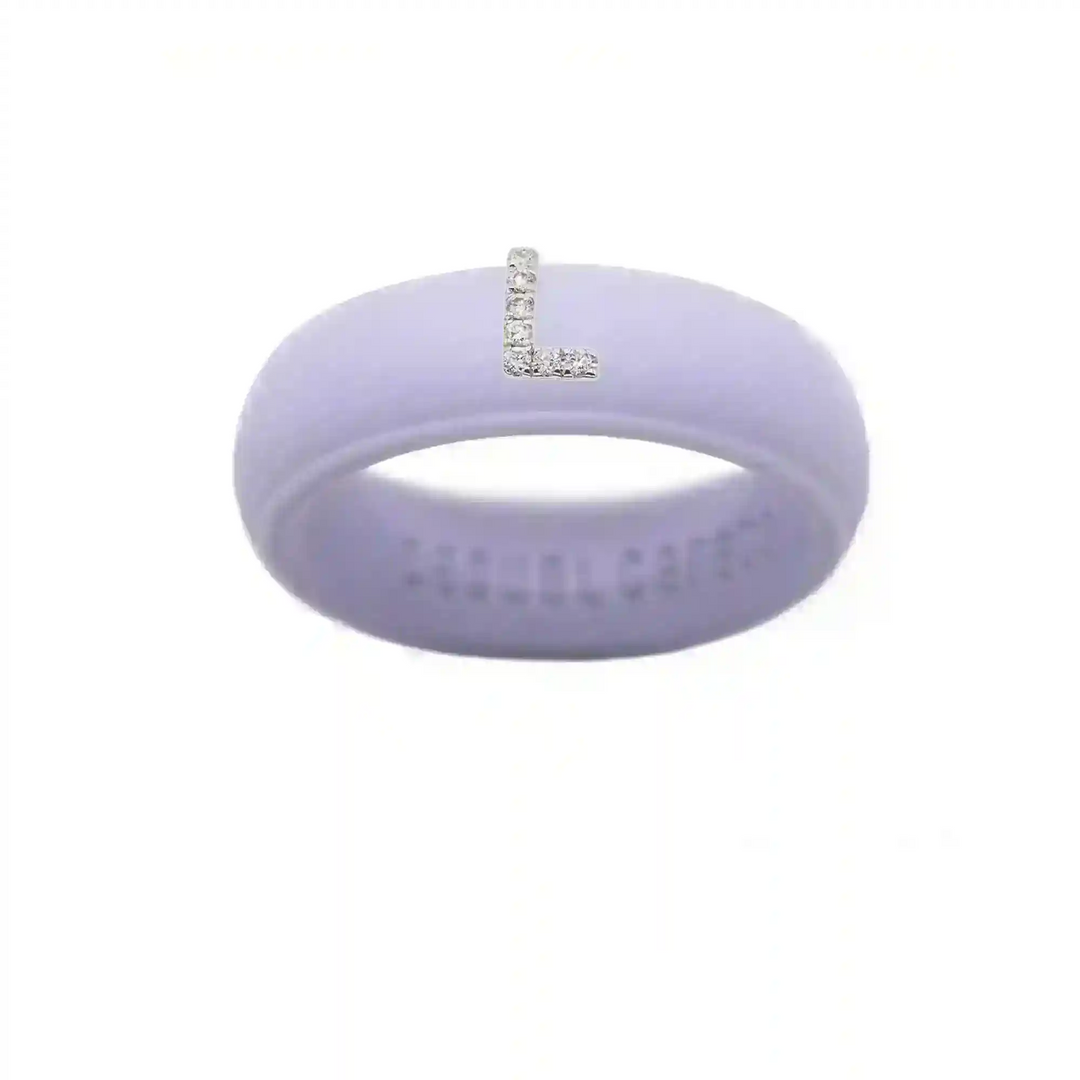 “L” Diamond Initial - Size 5