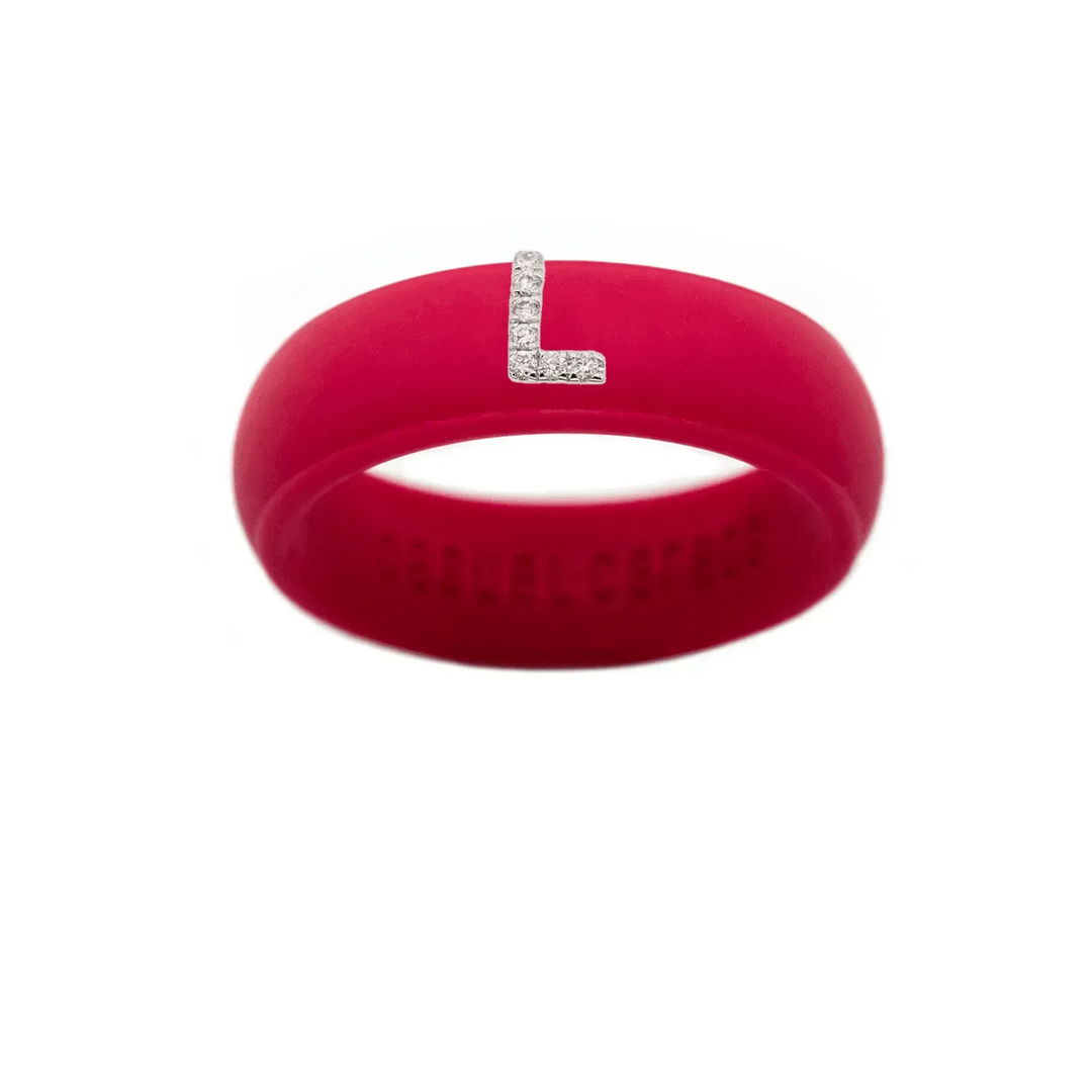 “L” Diamond Initial - Size 6