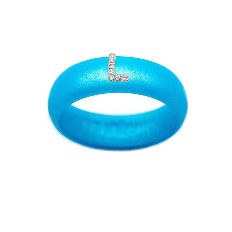 “L” Diamond Initial - Size 6
