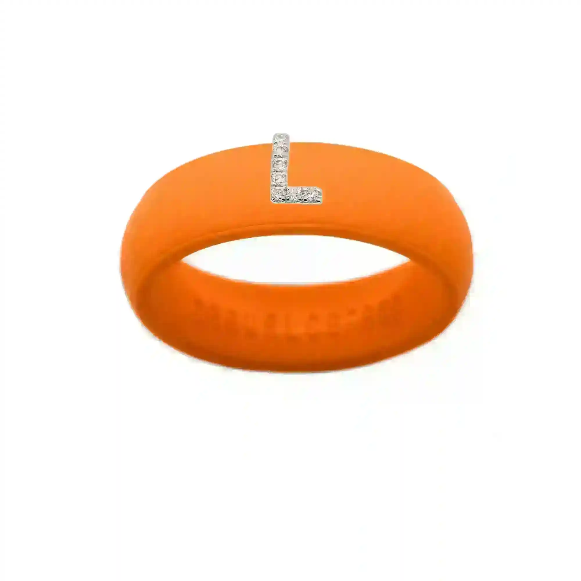 “L” Diamond Initial - Size 7