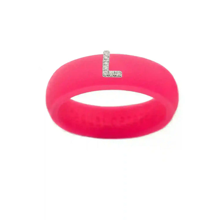 “L” Diamond Initial - Size 5