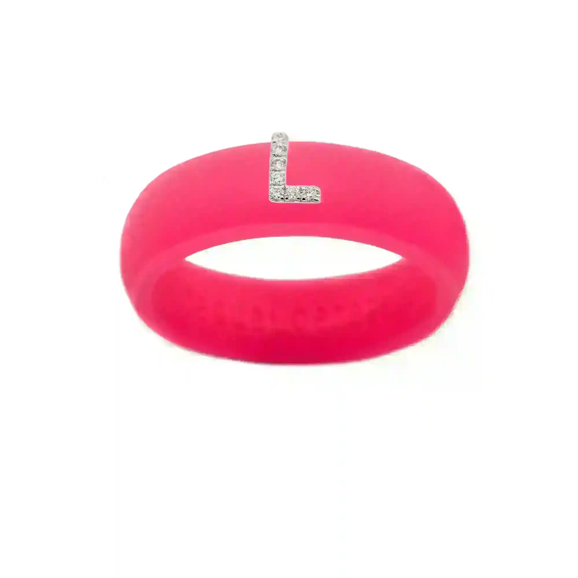 “L” Diamond Initial - Size 7