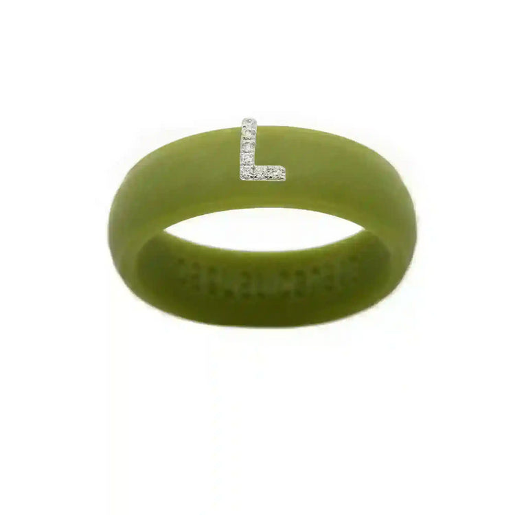 “L” Diamond Initial - Size 5