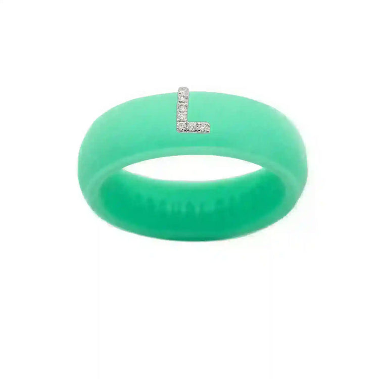 “L” Diamond Initial - Size 5
