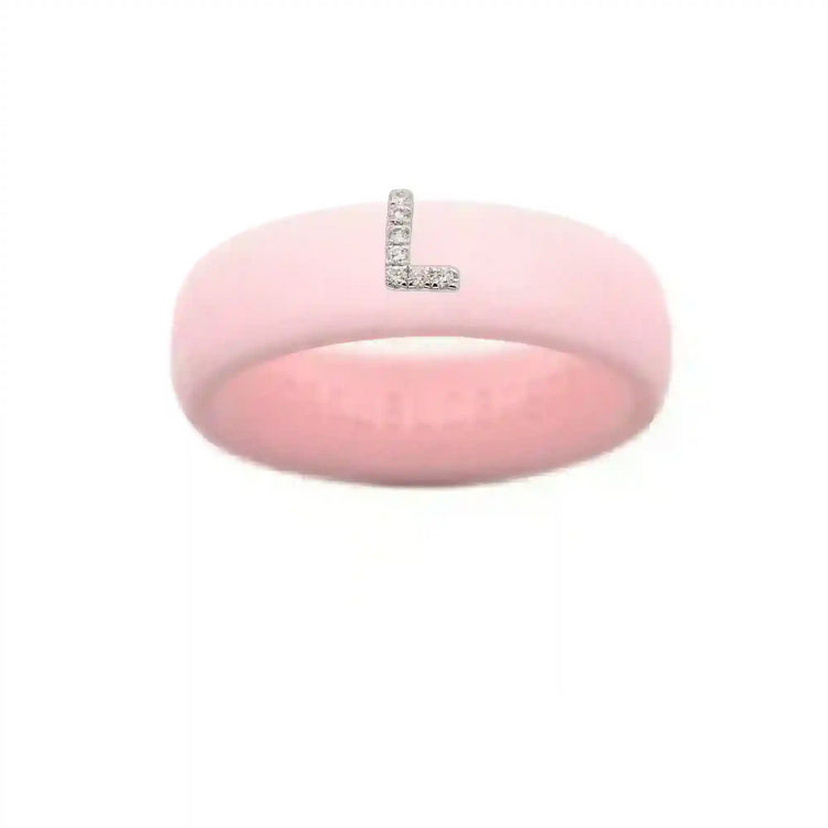 “L” Diamond Initial - Size 5