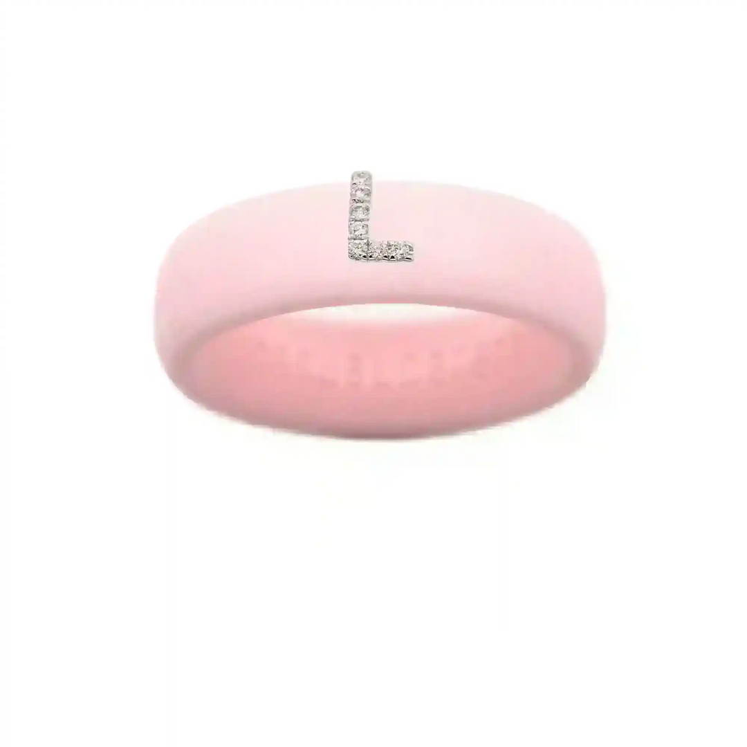 “L” Diamond Initial - Size 5