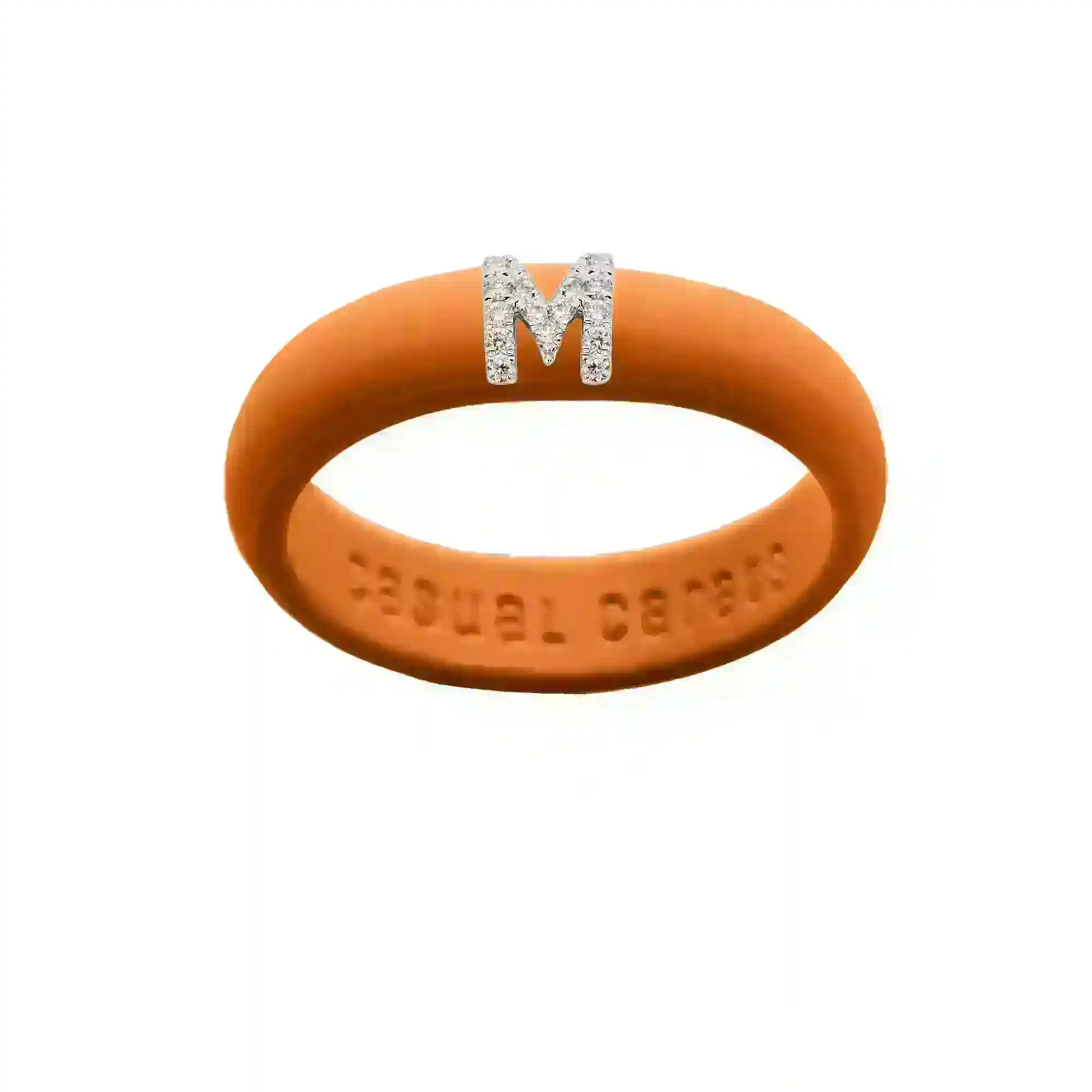 “M” Diamond Initial - Size 9