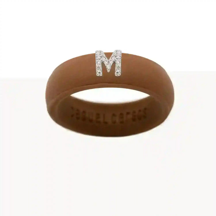 “M” Diamond Initial - Size 5