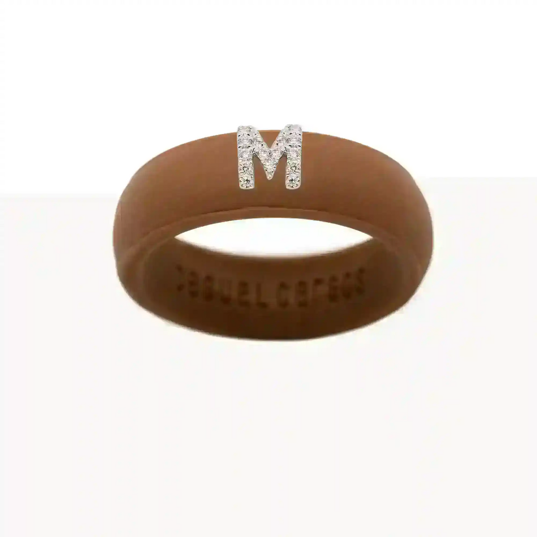 “M” Diamond Initial - Size 5