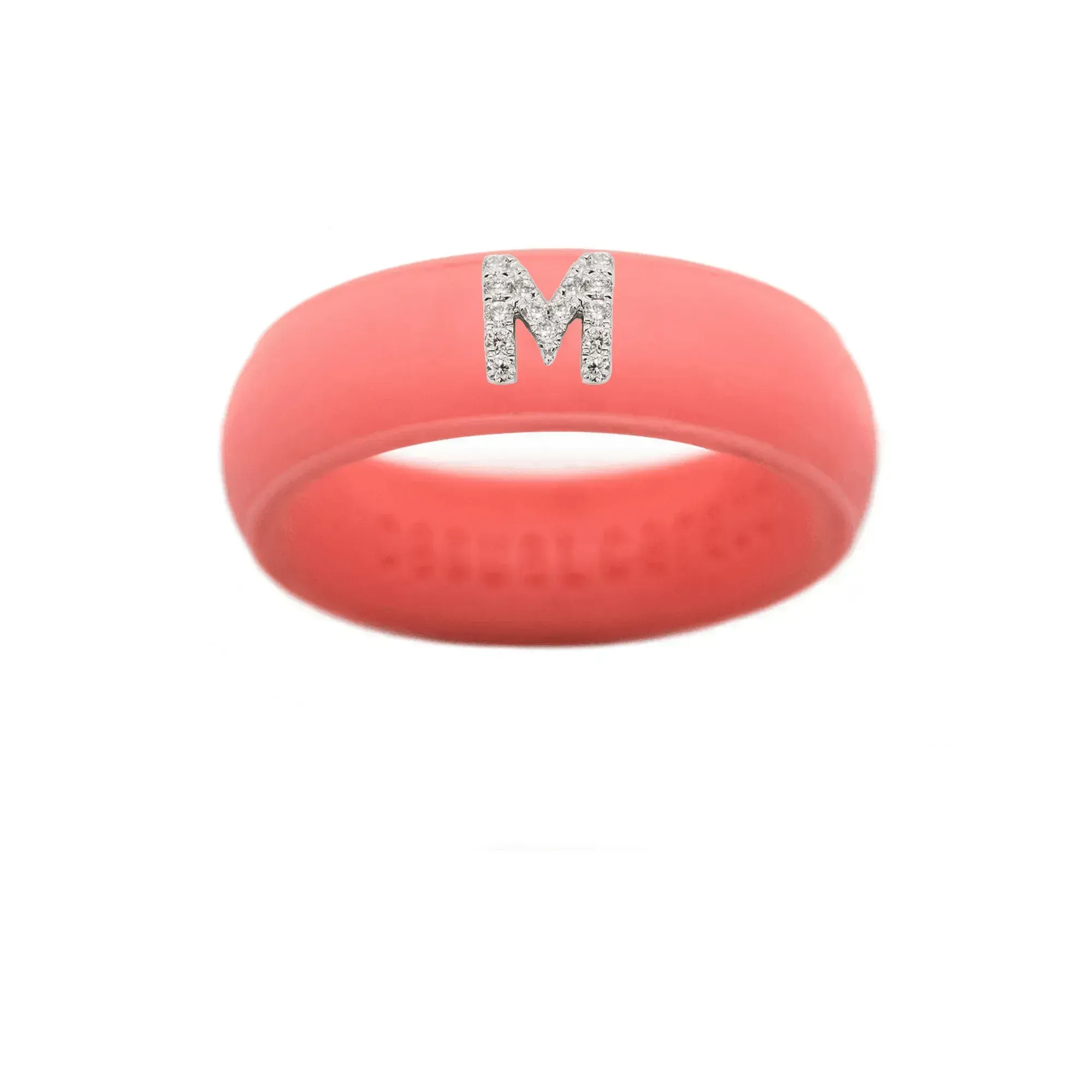 “M” Diamond Initial - Size 4