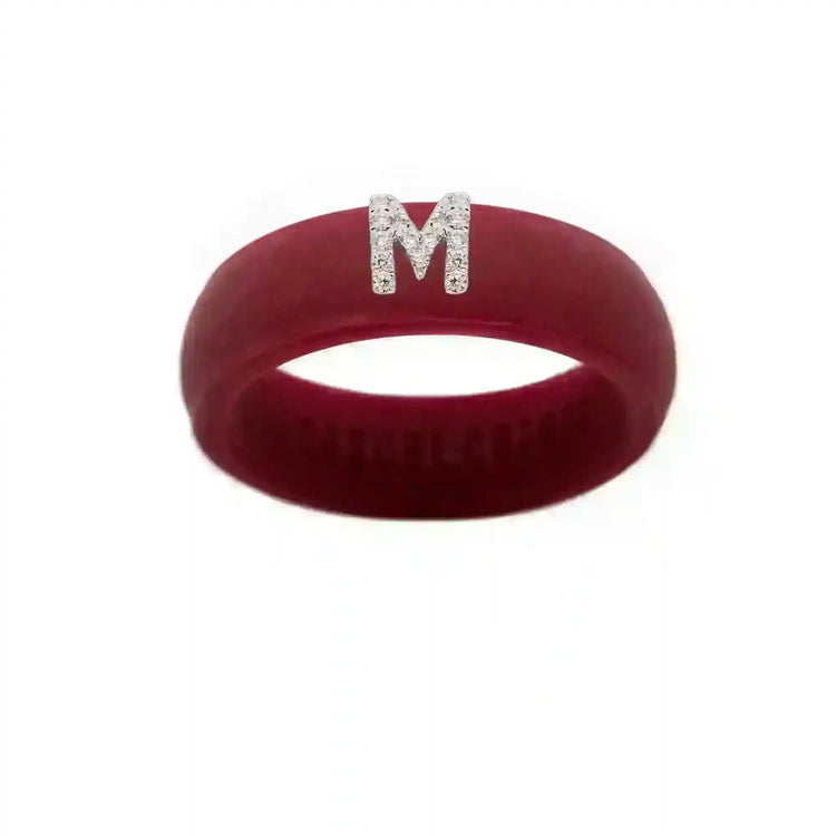“M” Diamond Initial - Size 5