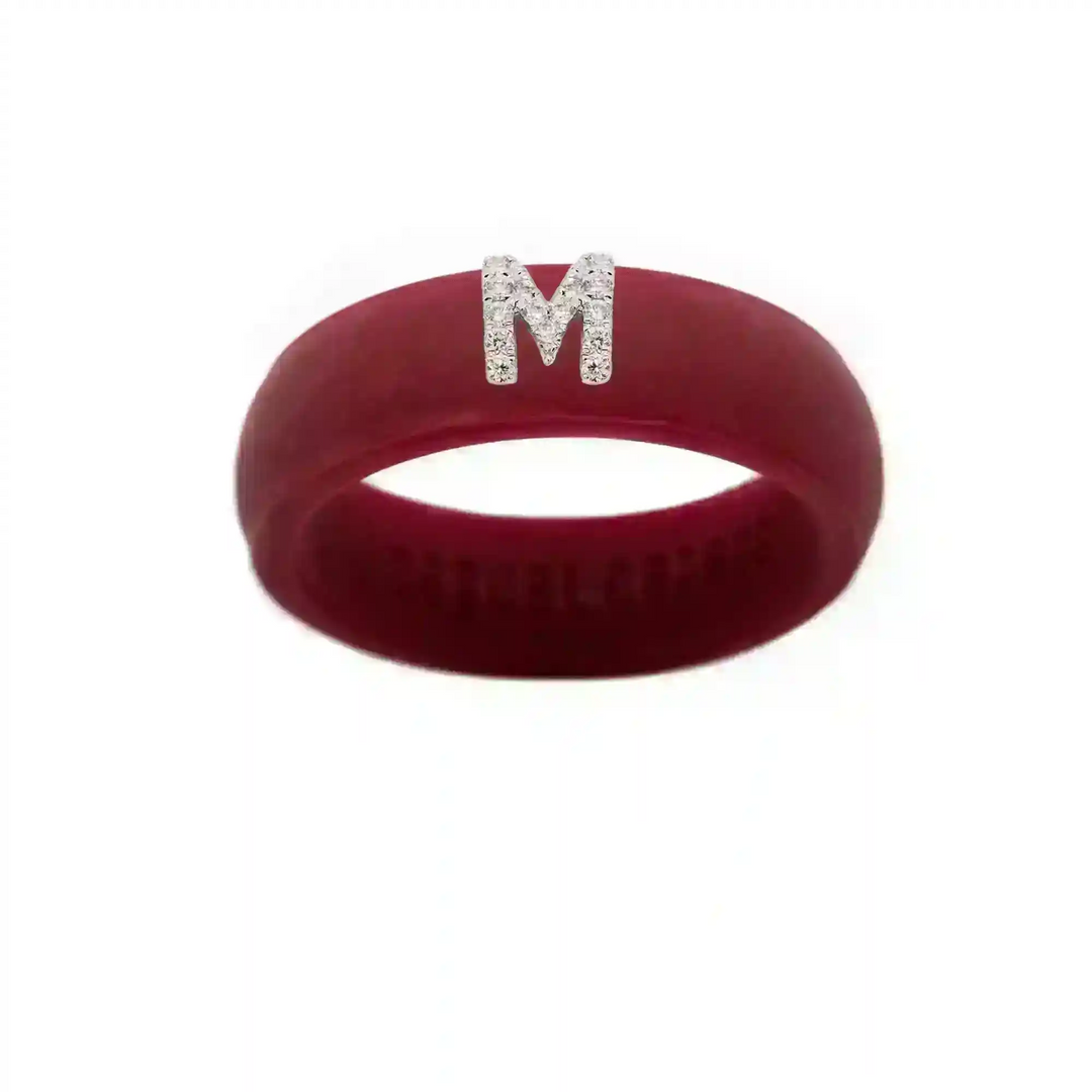 “M” Diamond Initial - Size 5