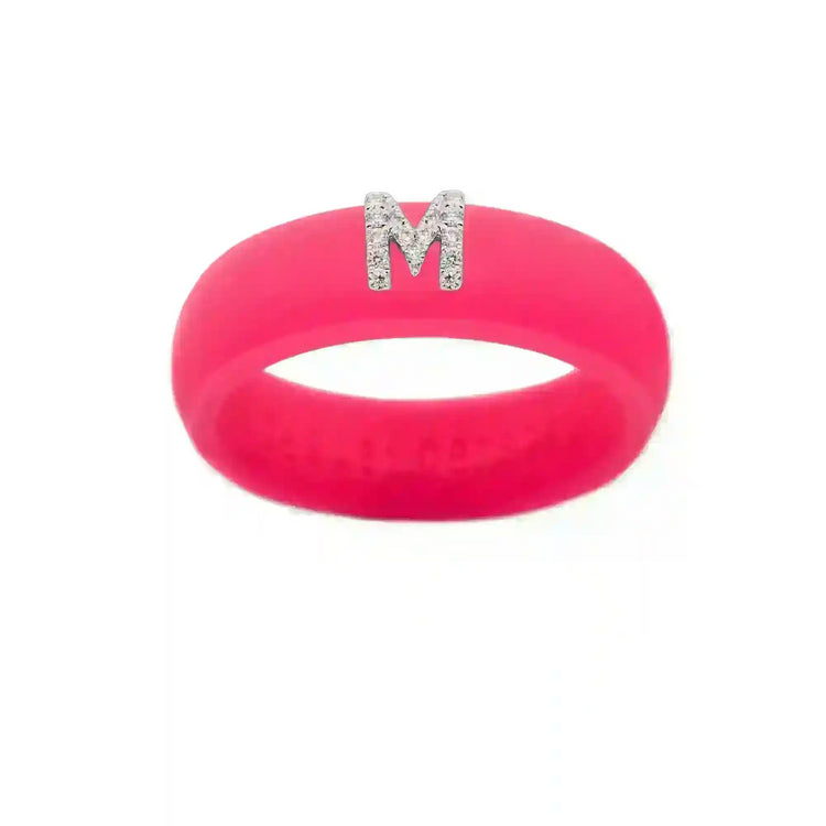 “M” Diamond Initial - Size 5