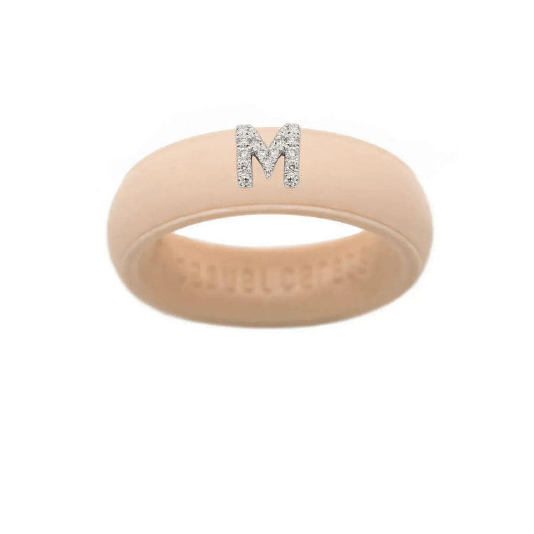 “M” Diamond Initial - Size 9