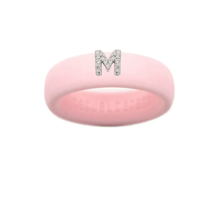 “M” Diamond Initial - Size 9