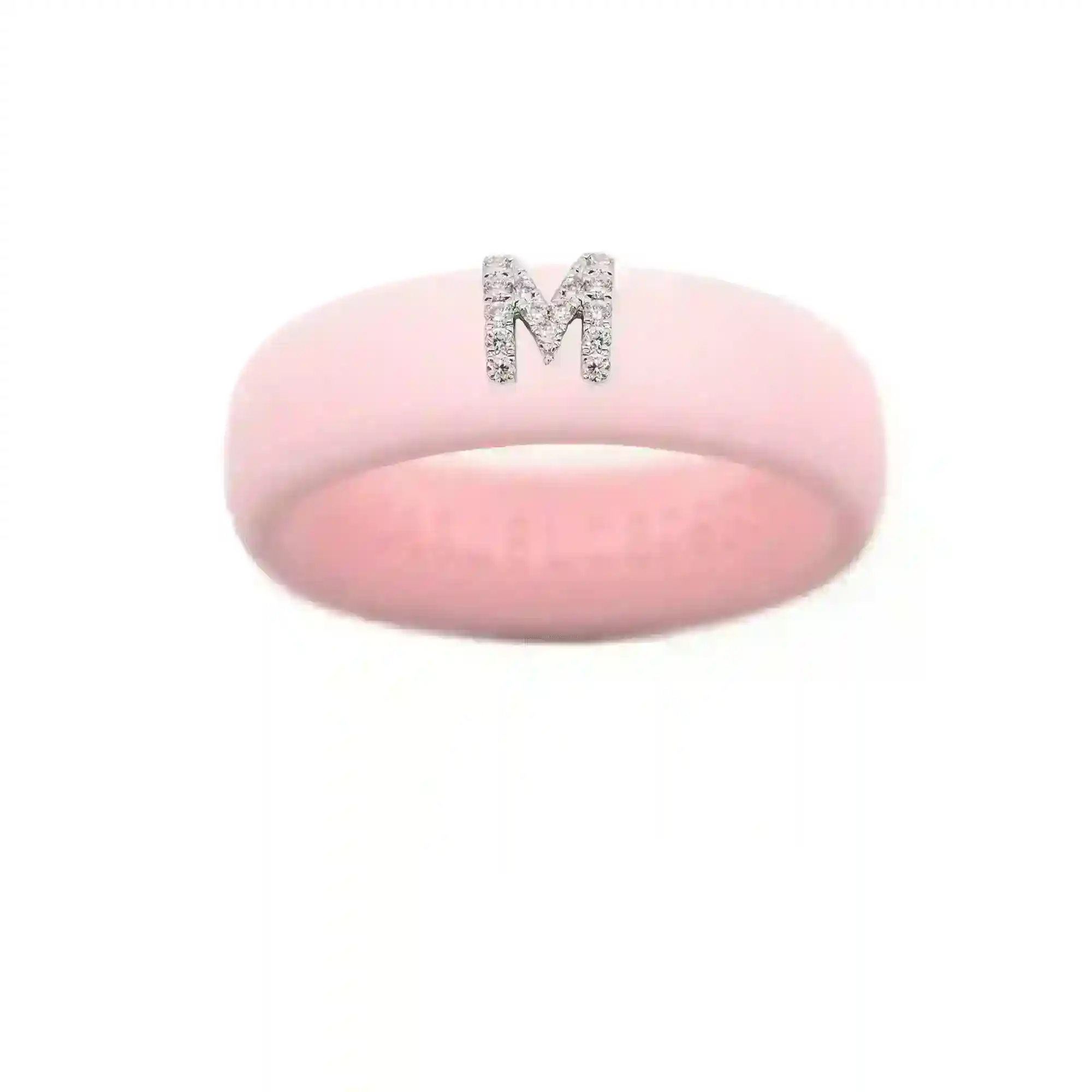 “M” Diamond Initial - Size 5