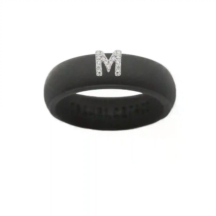 “M” Diamond Initial - Size 5