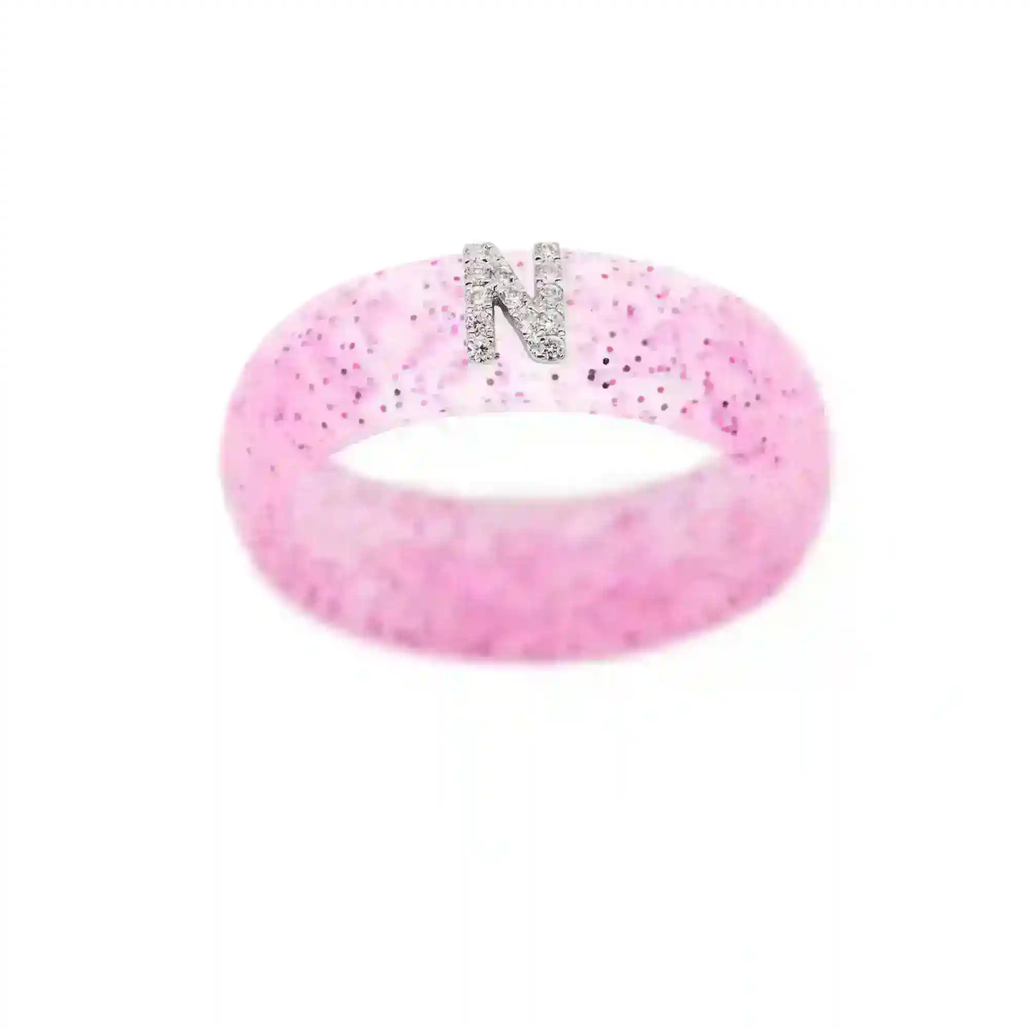 “N” Diamond Initial - Size 9