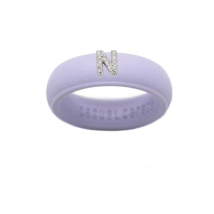 “N” Diamond Initial - Size 8