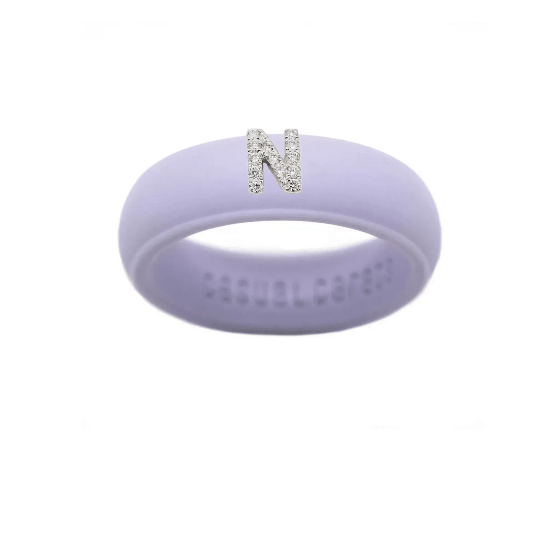 “N” Diamond Initial - Size 8