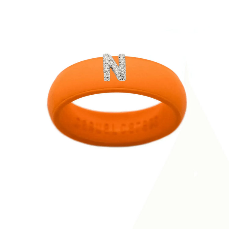 “N” Diamond Initial - Size 8