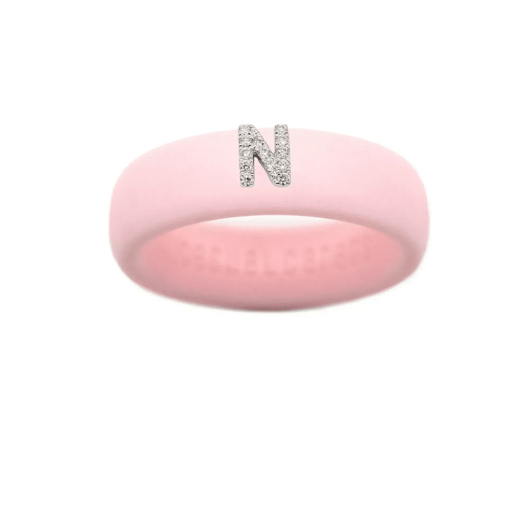 “N” Diamond Initial - Size 8
