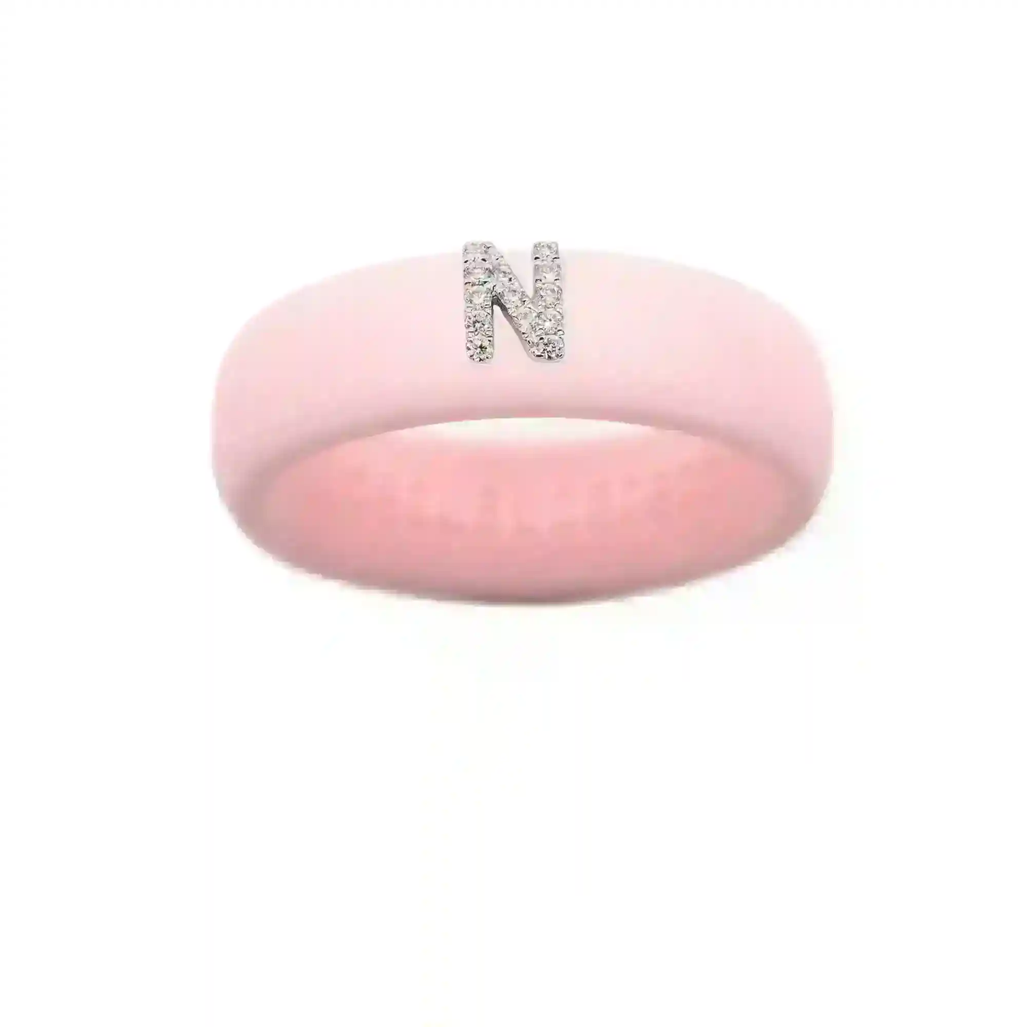 “N” Diamond Initial - Size 5