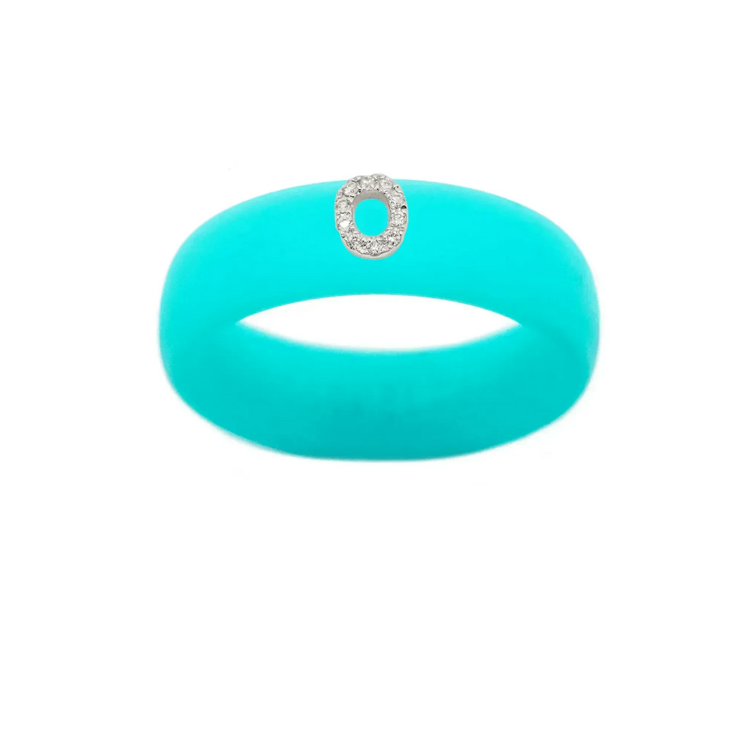 “O” Diamond Initial - Size 4
