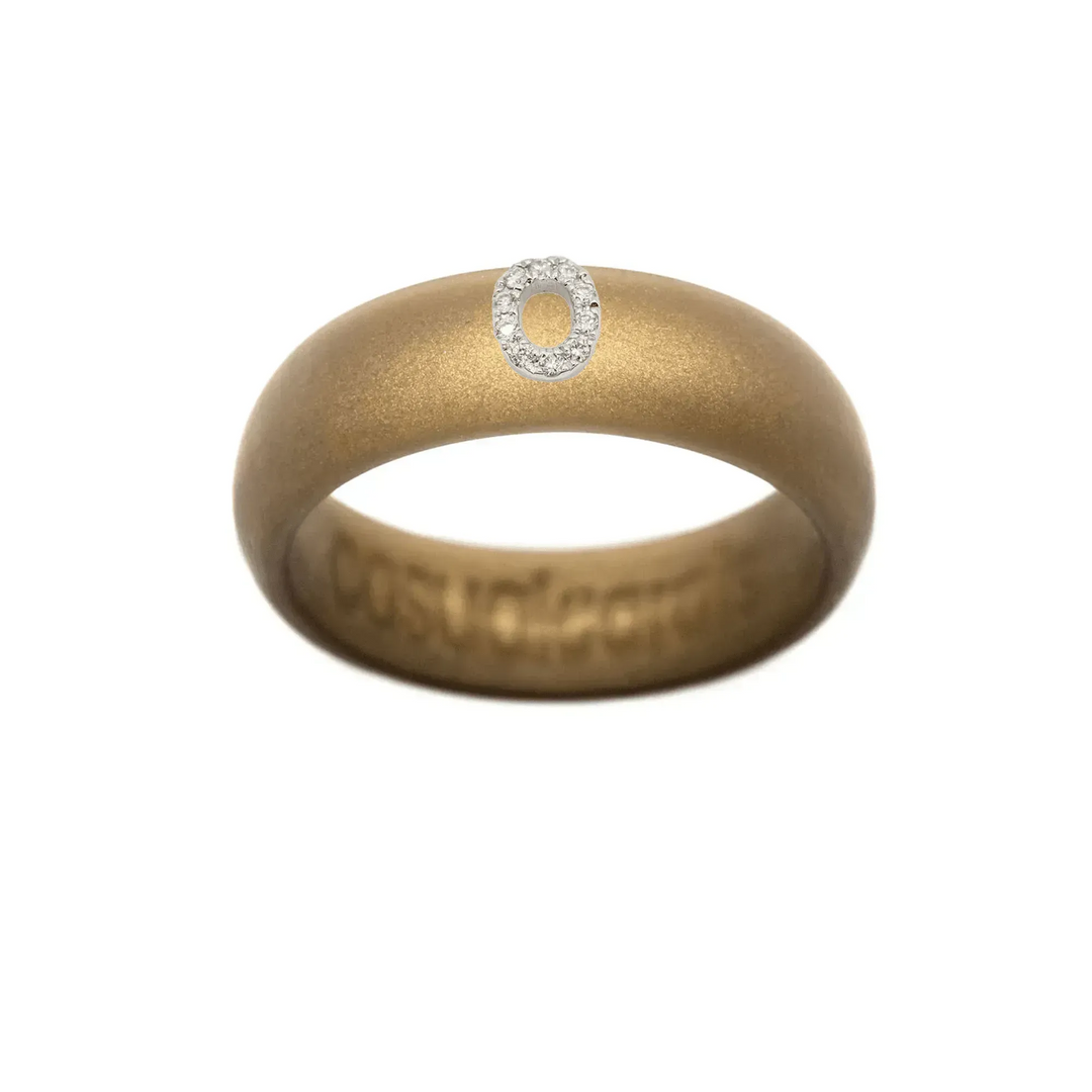 “O” Diamond Initial - Size 6