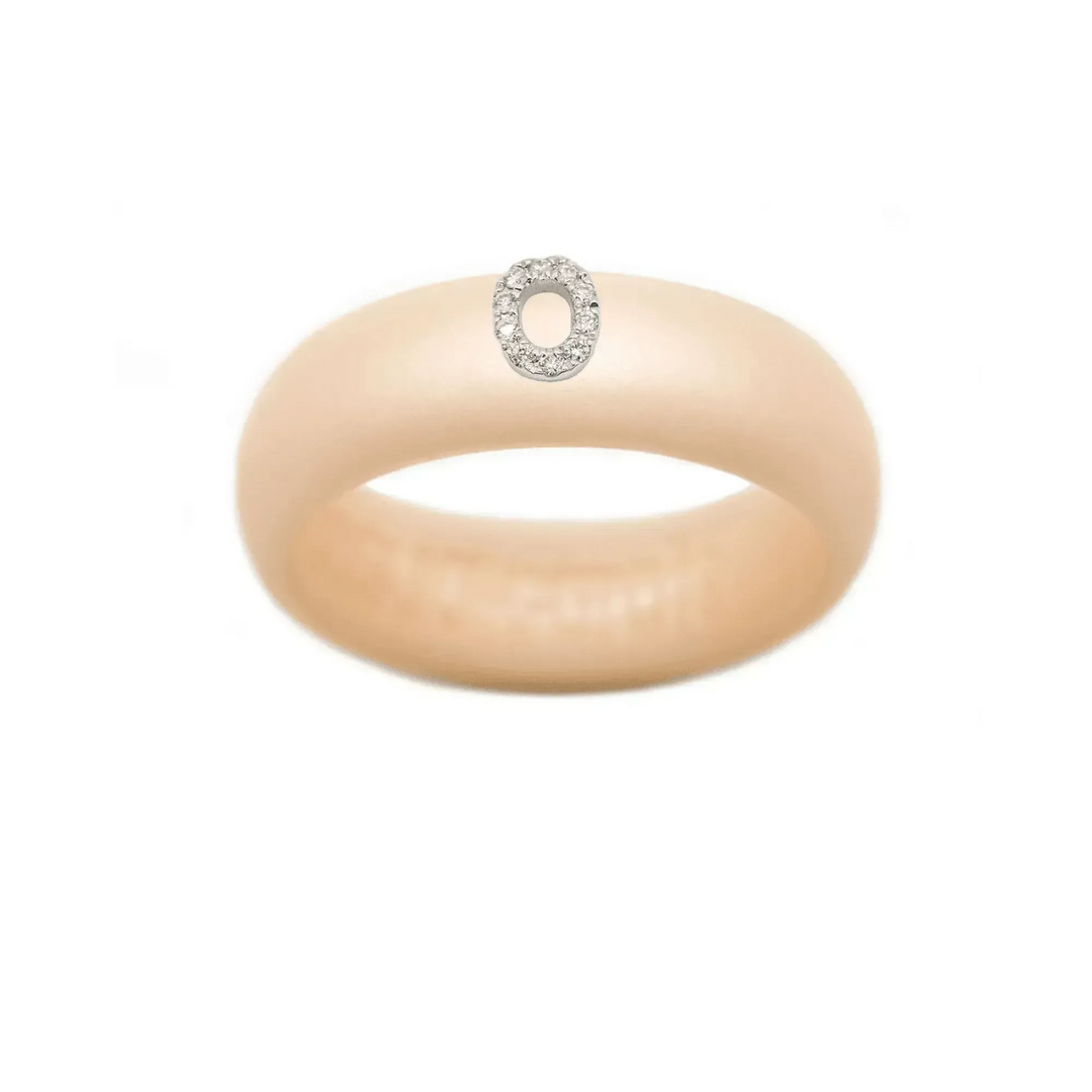 “O” Diamond Initial - Size 6