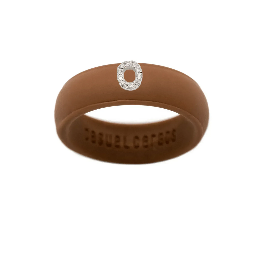 “O” Diamond Initial - Size 4