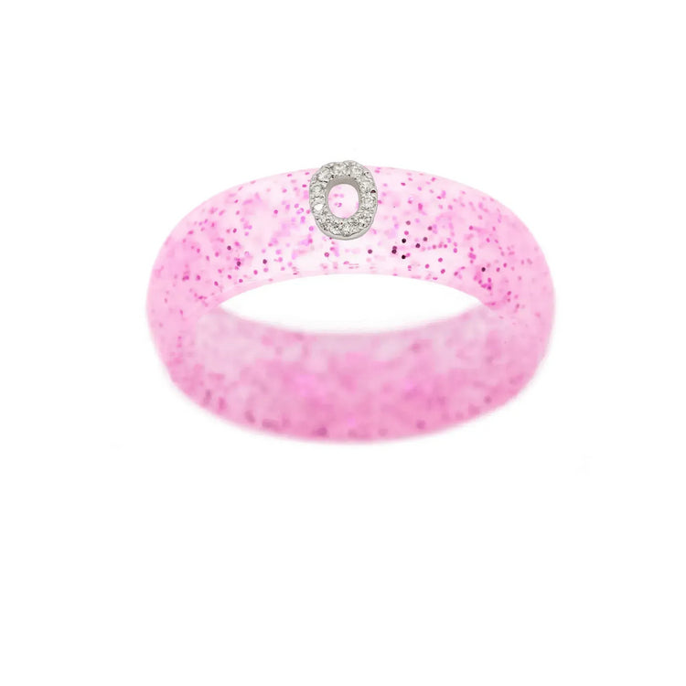 “O” Diamond Initial - Size 4