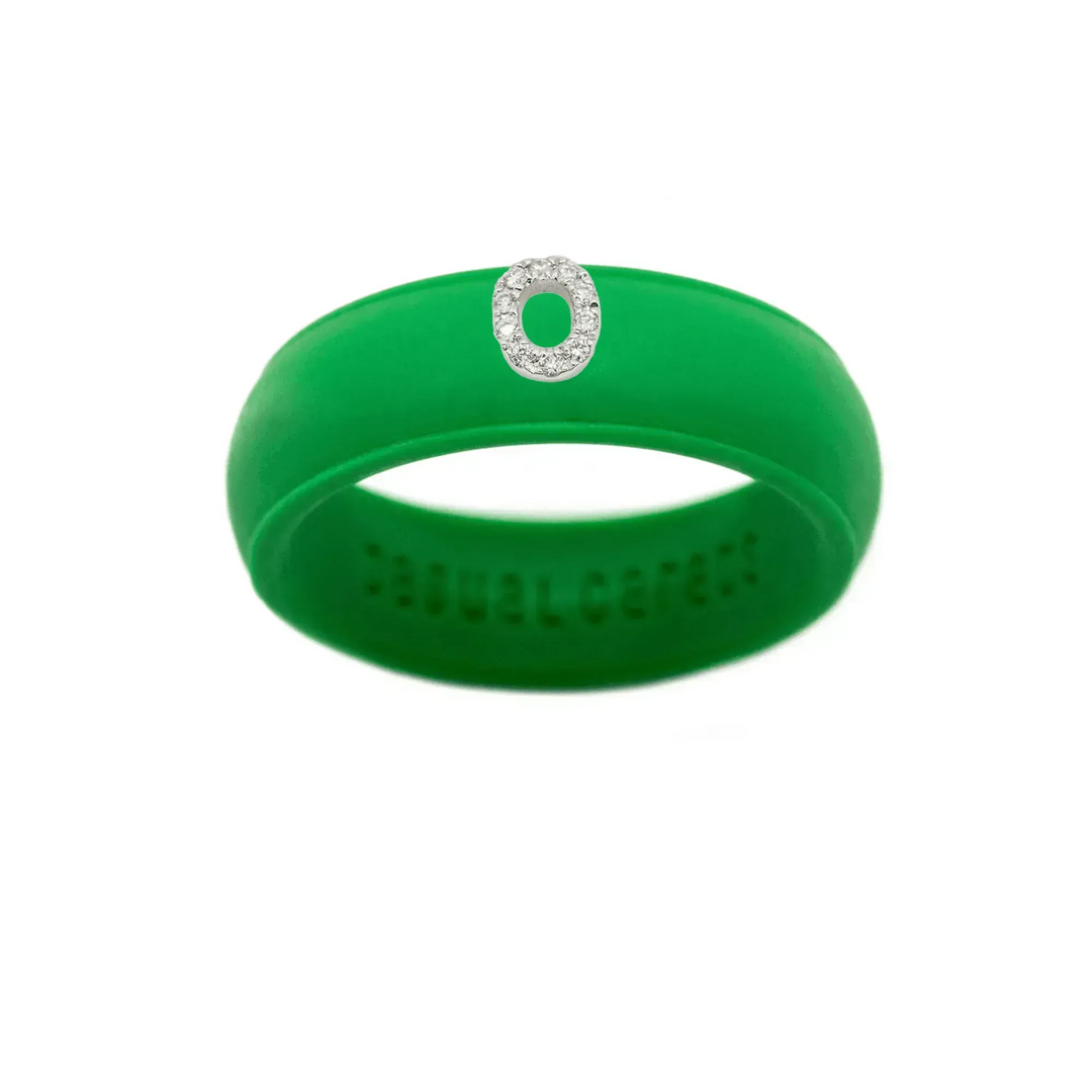 “O” Diamond Initial - Size 7