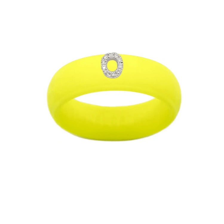 “O” Diamond Initial - Size 6