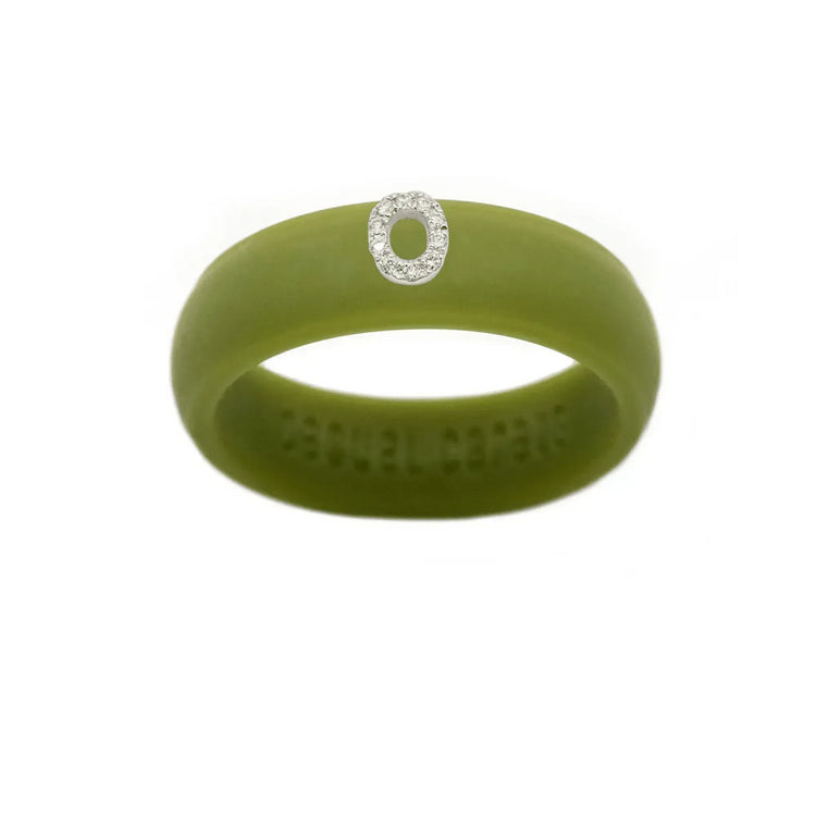 “O” Diamond Initial - Size 7
