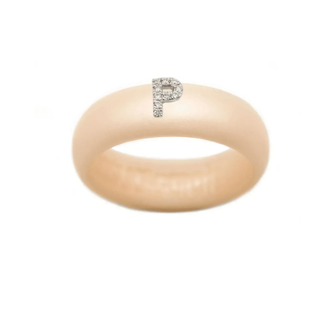 “P” Diamond Initial - Size 9