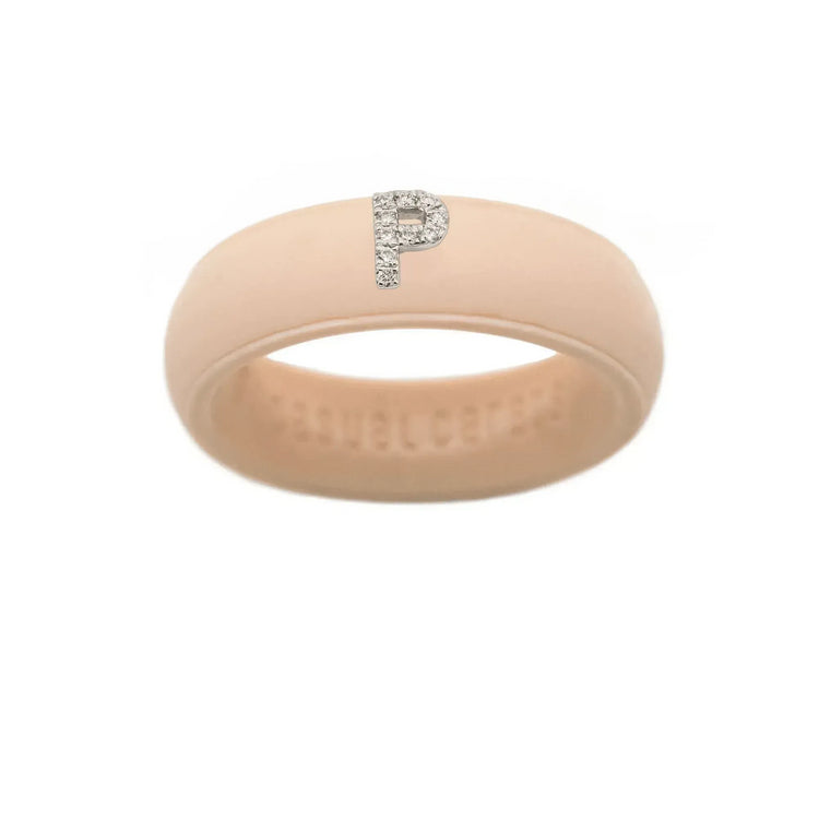 “P” Diamond Initial - Size 9