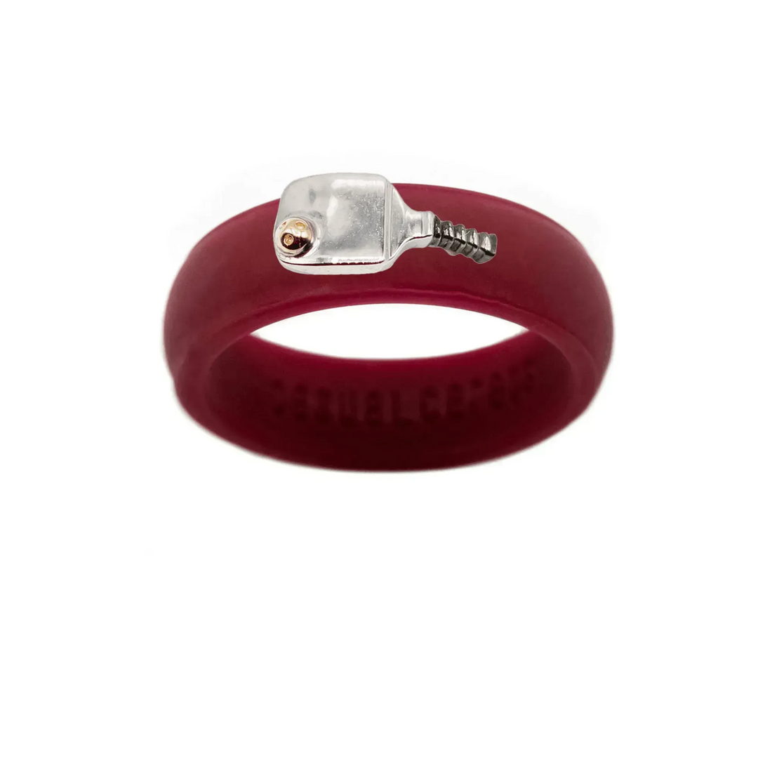 Maroon silicone ring sale