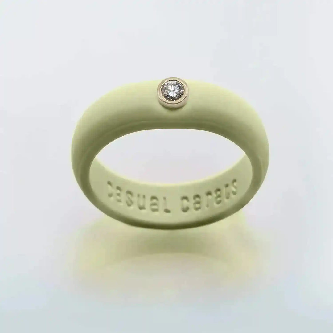 Pistachio Diamond Silicone Ring