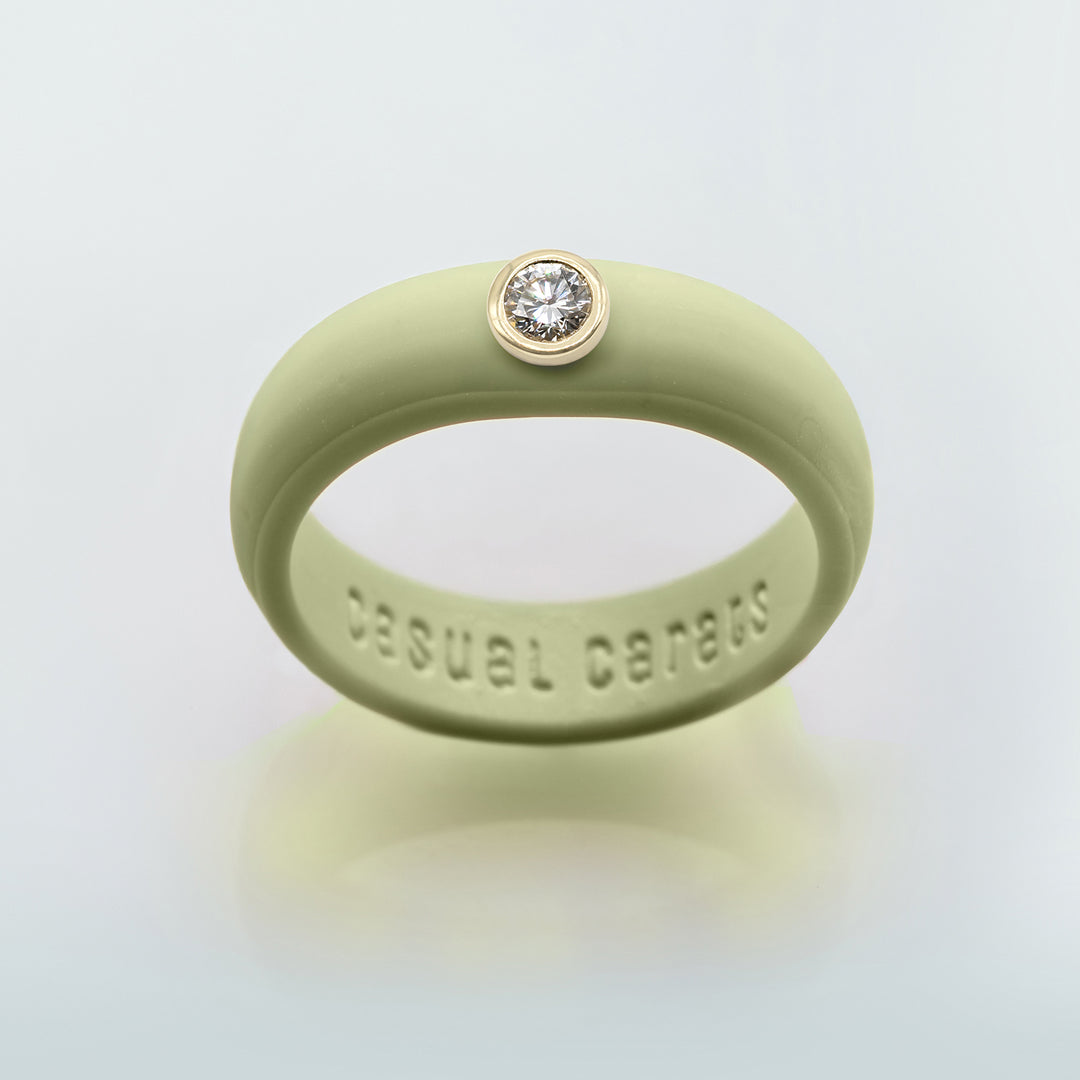 Pistachio Diamond Silicone Ring