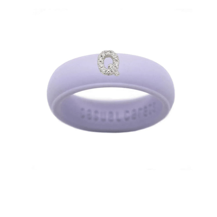 “Q” Diamond Initial - Size 9