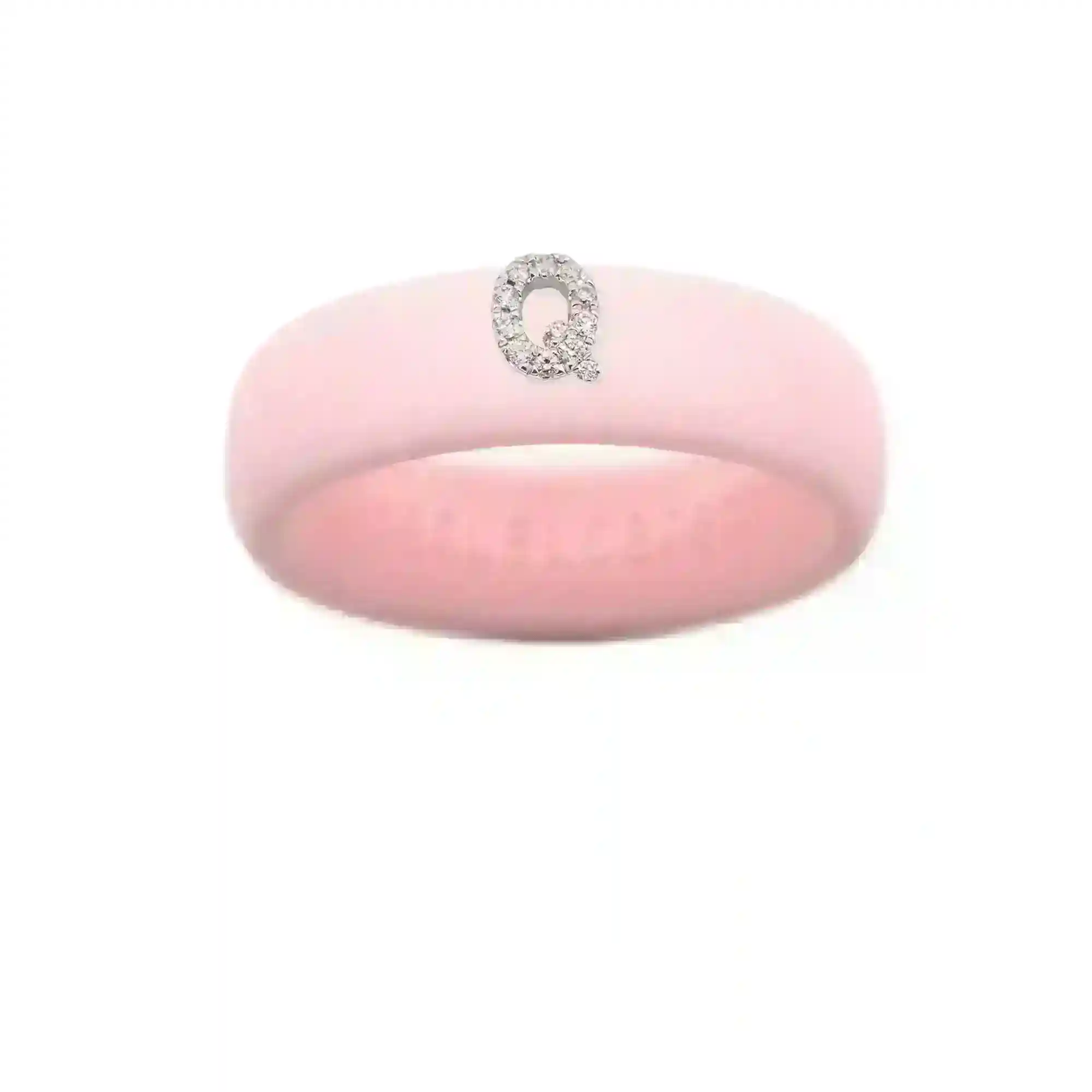 “Q” Diamond Initial - Size 7