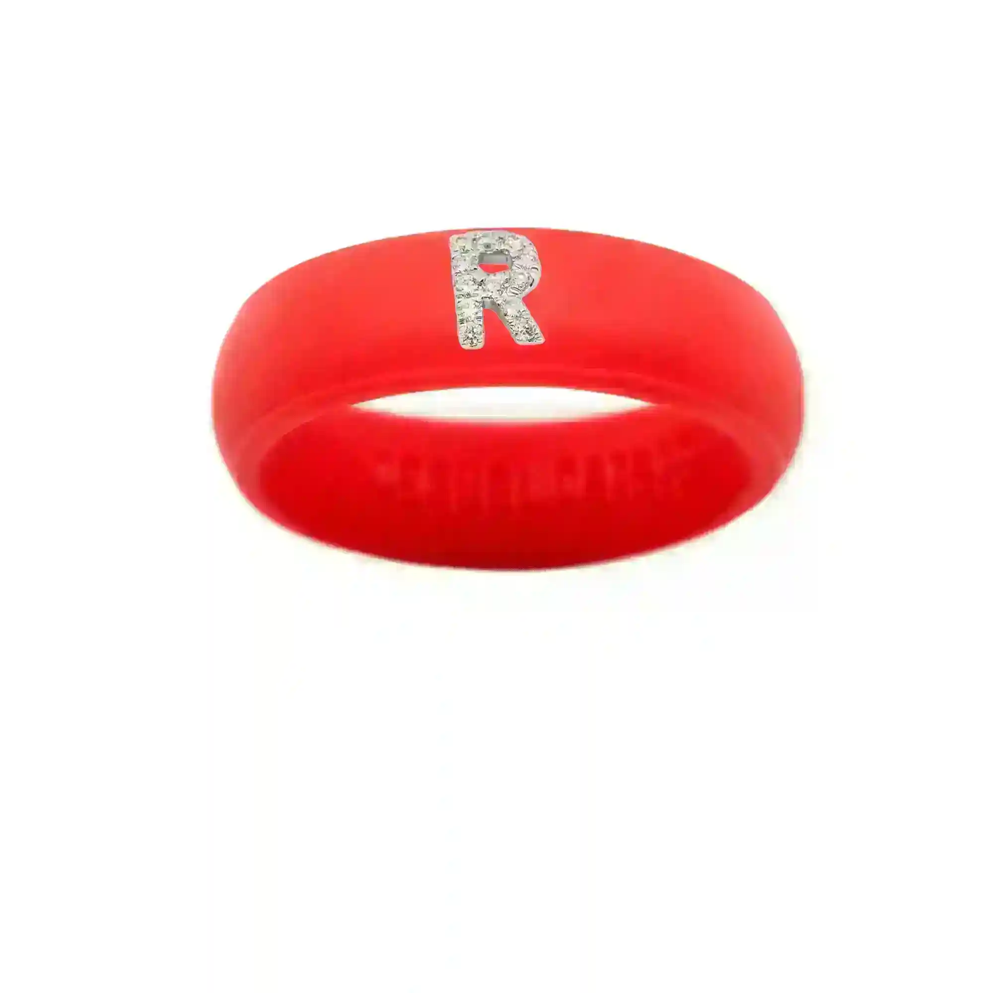 “R” Diamond Initial - Size 7
