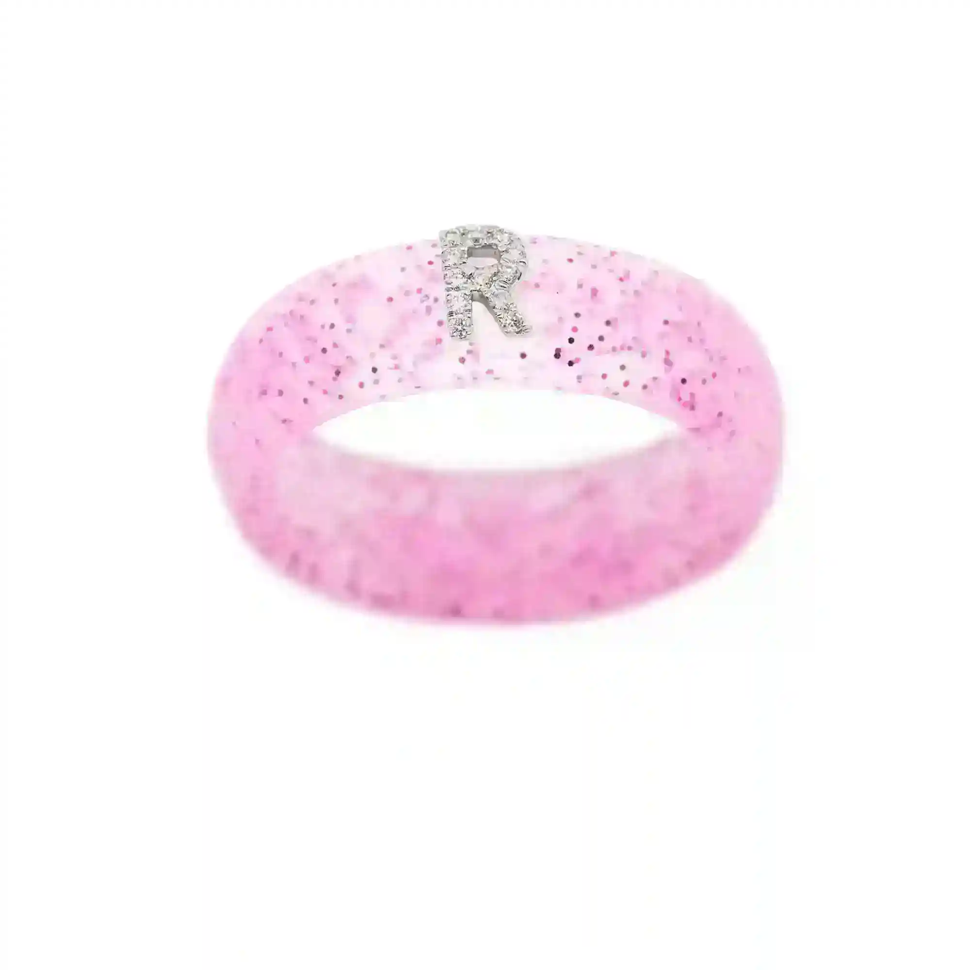 “R” Diamond Initial - Size 7